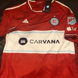 Adidas MLS CHICAGO FIRE Men’s JERSEY Sz M,L,XL,2X